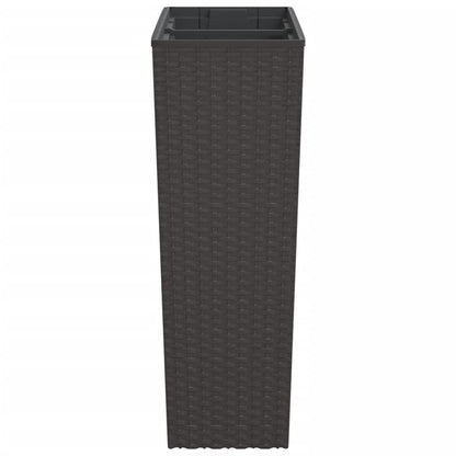 vidaXL Planter with Removable Inner Brown 12 / 44 L PP Rattan