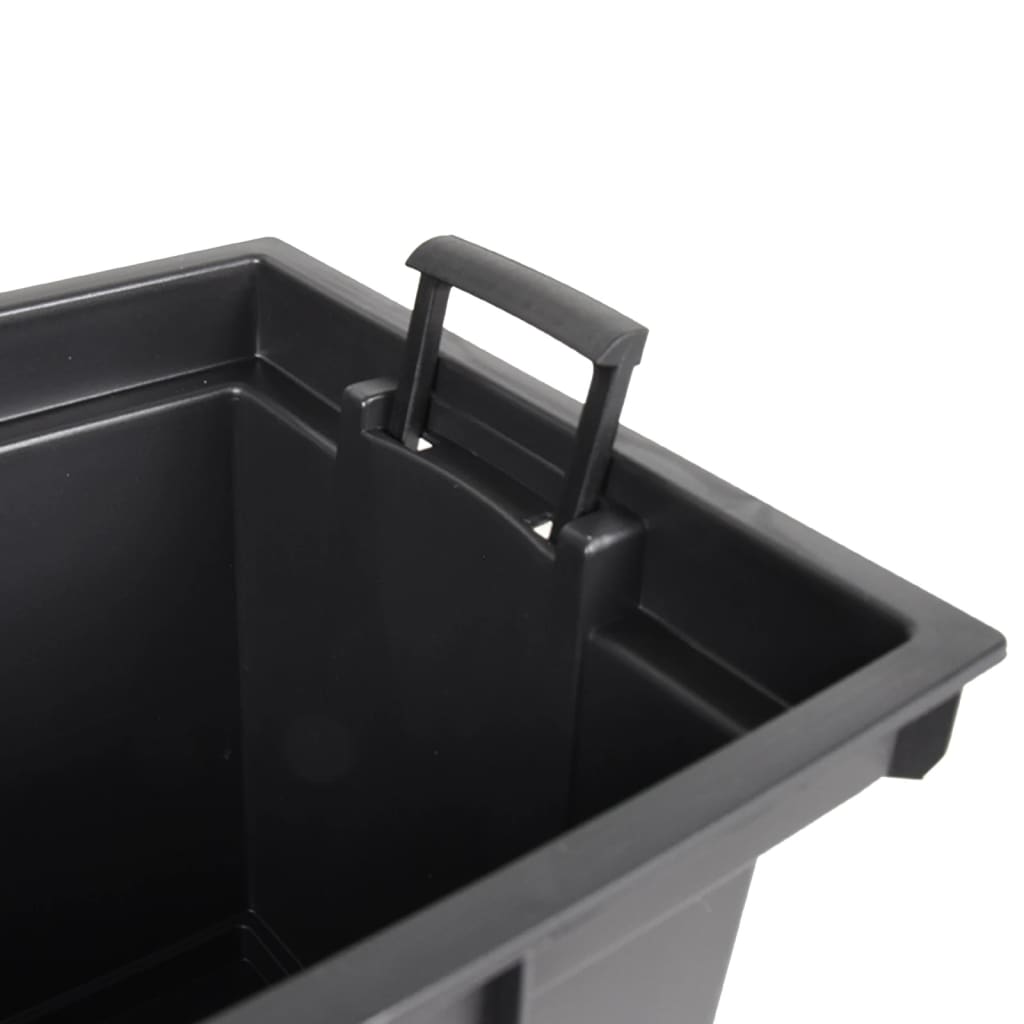 vidaXL Planter with Removable Inner Brown 12 / 44 L PP Rattan