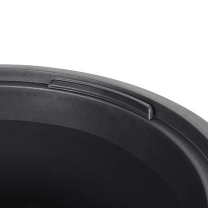 vidaXL Planter with Removable Inner Anthracite 8/22 L PP Grooved Look