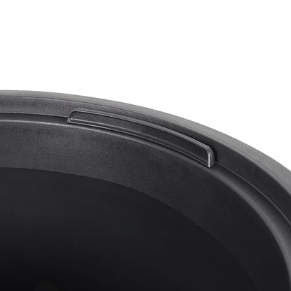 vidaXL Planter with Removable Inner Anthracite 18/45 L PP Grooved Look