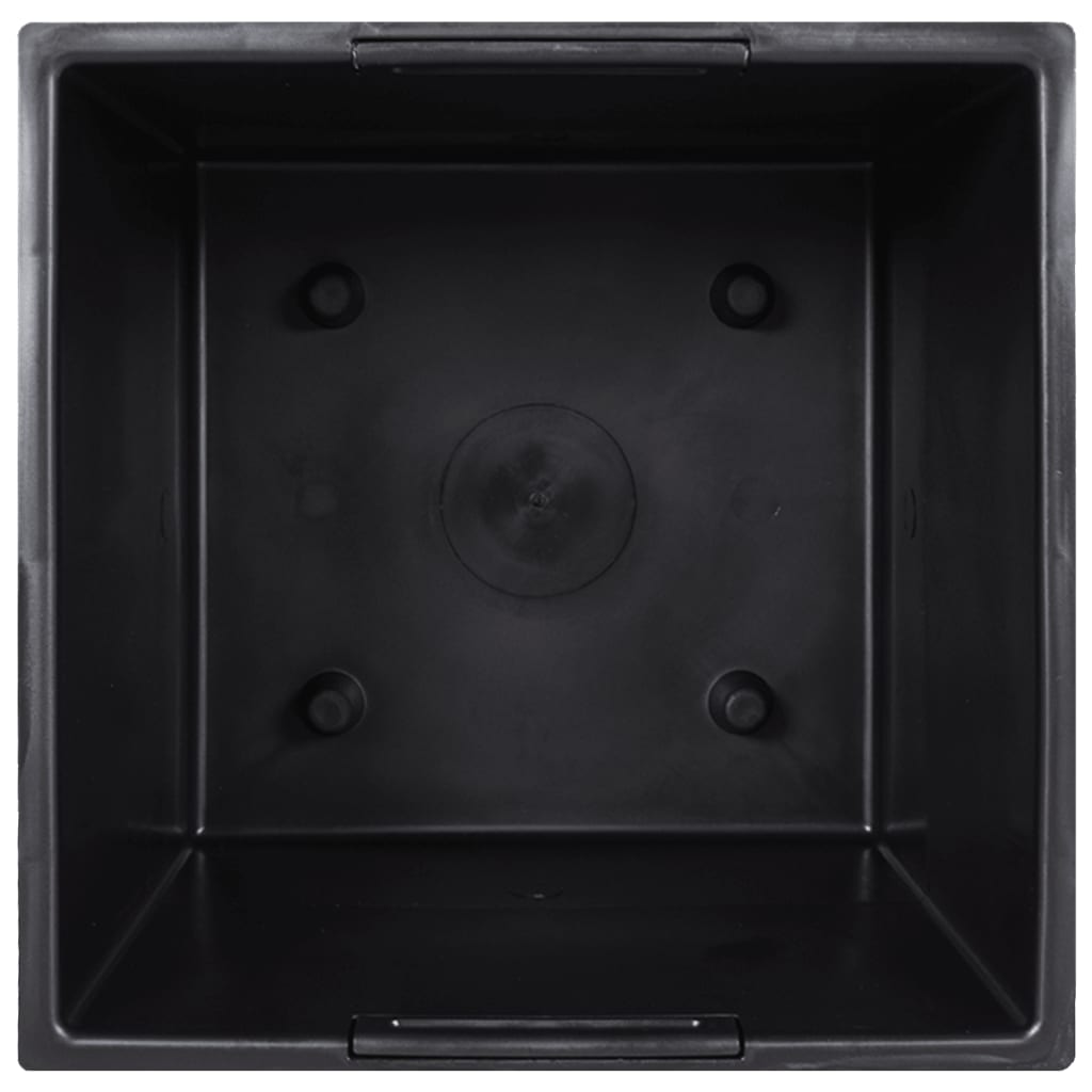 vidaXL Planter with Removable Inner Anthracite 11/26.5L PP Concrete Look