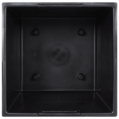 vidaXL Planter with Removable Inner Anthracite 11/26.5L PP Concrete Look