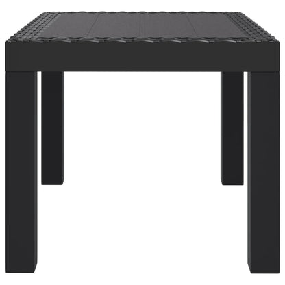vidaXL Garden Table Anthracite 59x47x40 cm PP