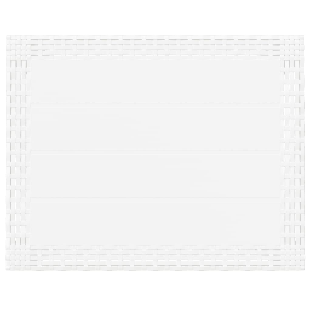 vidaXL Garden Table White 59x47x40 cm PP