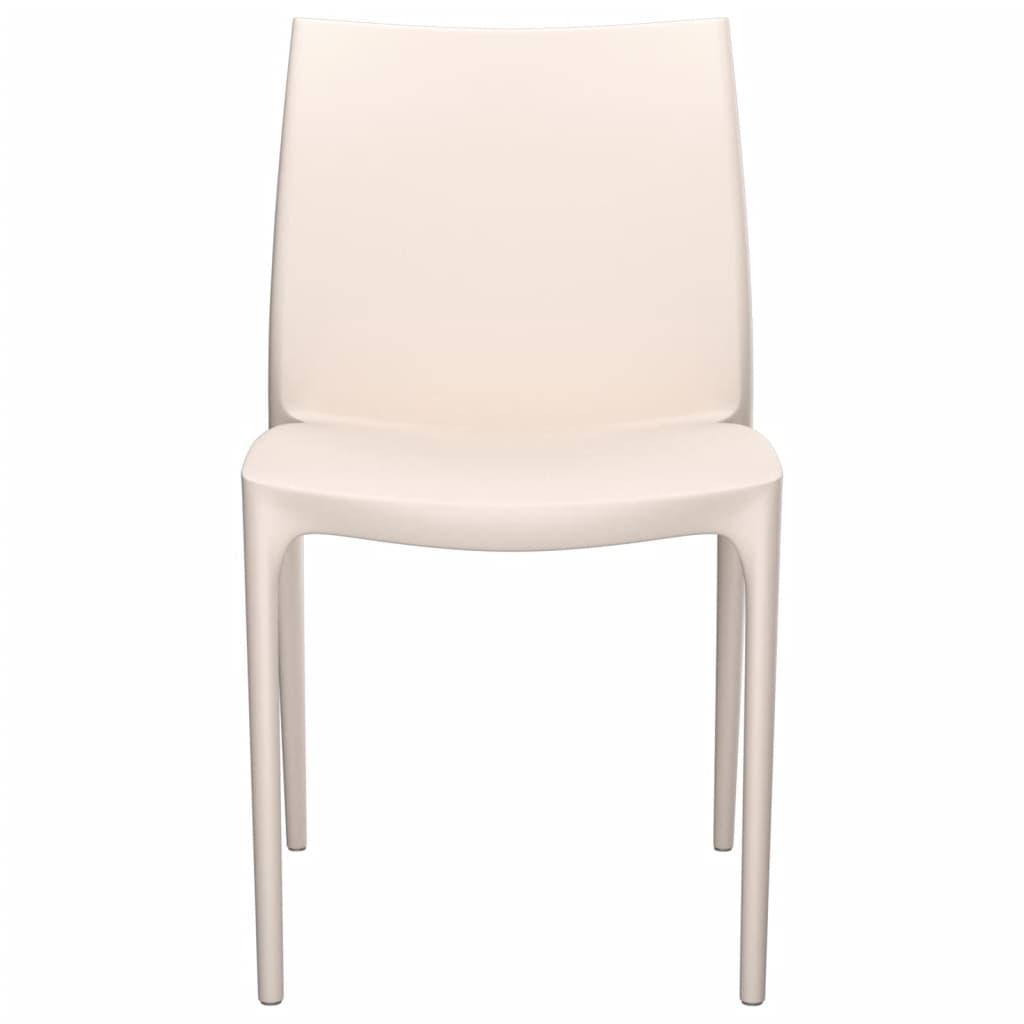 vidaXL Garden Chair | Set of 2 | Cream | Polypropylene (PP) | Standard | Durable