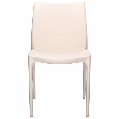 vidaXL Garden Chair | Set of 2 | Cream | Polypropylene (PP) | Standard | Durable