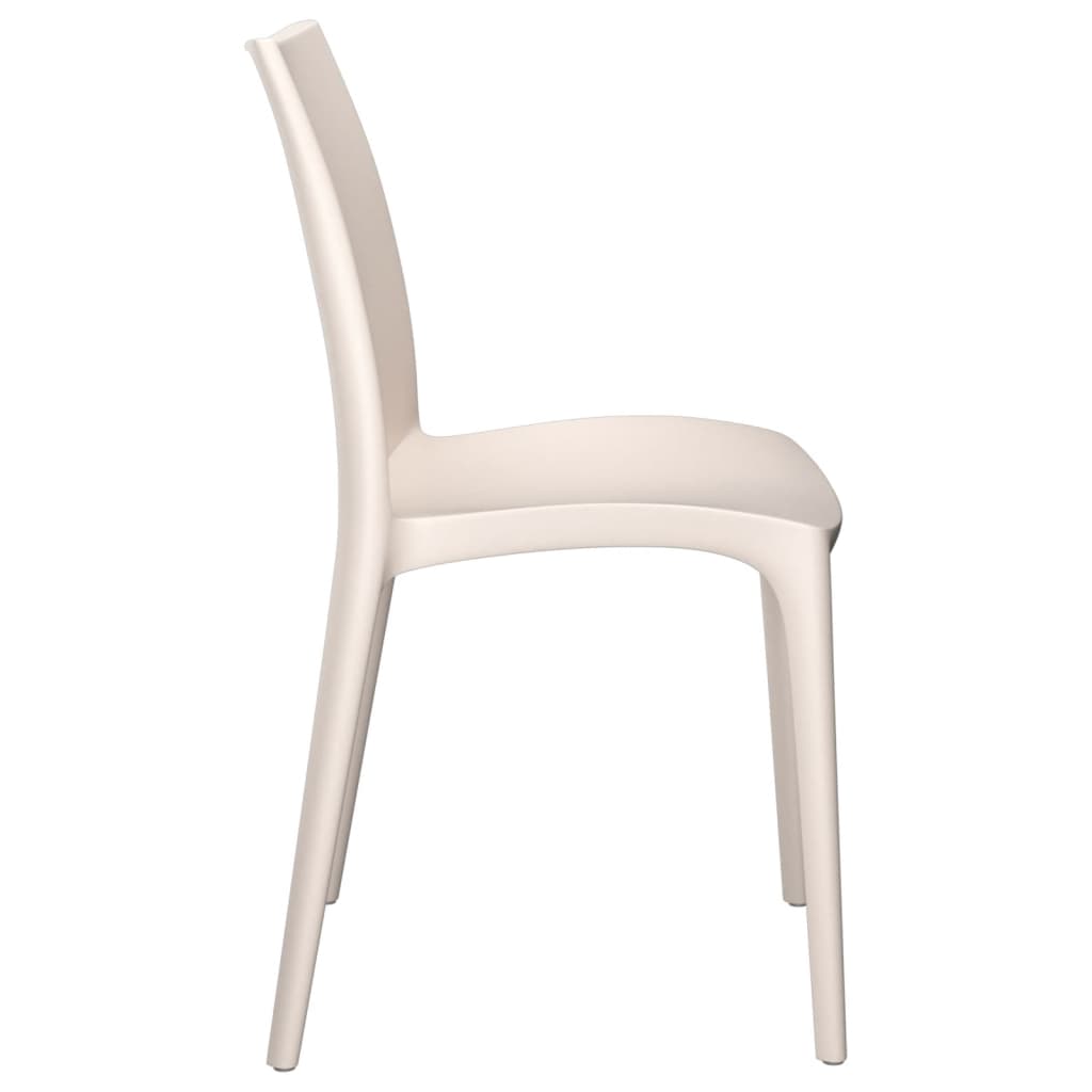 vidaXL Garden Chair | Set of 2 | Cream | Polypropylene (PP) | Standard | Durable