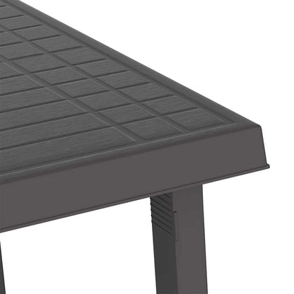 vidaXL Camping Table Anthracite 79x56x64 cm PP Wooden Look