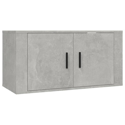 vidaXL Wall-mounted TV Cabinets 3 pcs Concrete Grey 80x34.5x40 cm