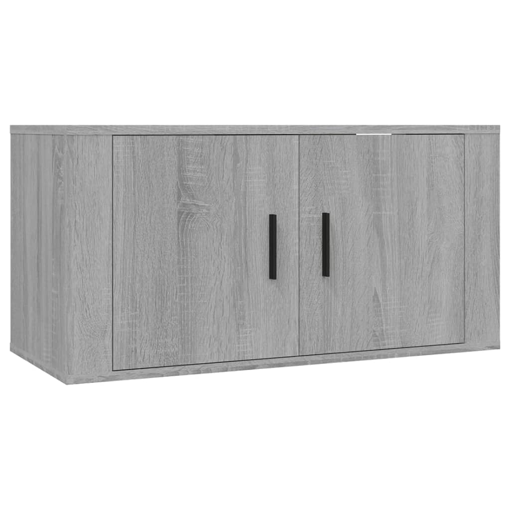vidaXL Wall-mounted TV Cabinets 3 pcs Grey Sonoma 80x34.5x40 cm
