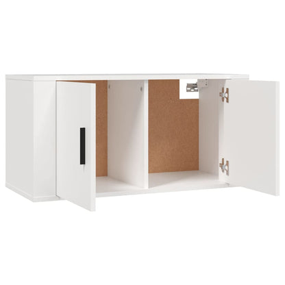 vidaXL 3 Piece TV Cabinet Set White Engineered Wood