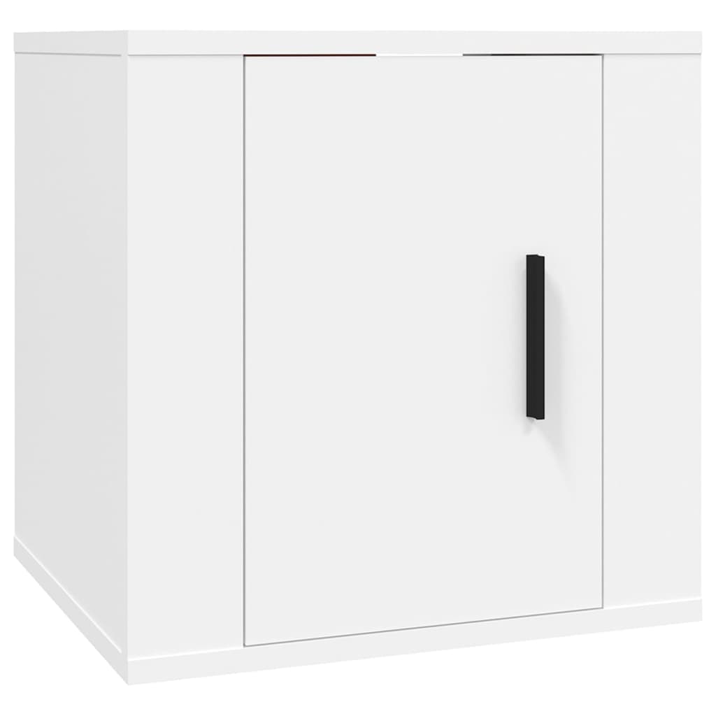 vidaXL 3 Piece TV Cabinet Set White Engineered Wood