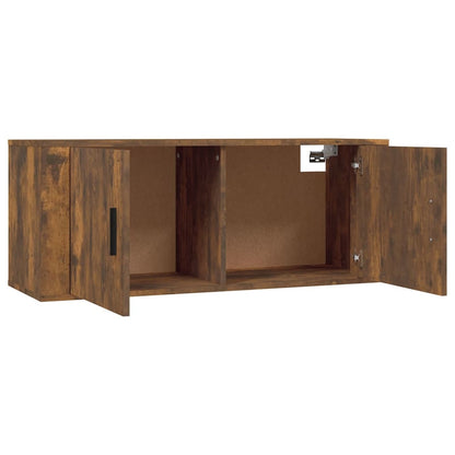 vidaXL 3 Piece TV Cabinet Set Smoked Oak Engineered Wood