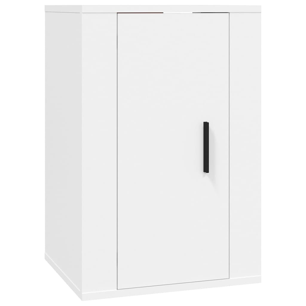 vidaXL 3 Piece TV Cabinet Set White Engineered Wood