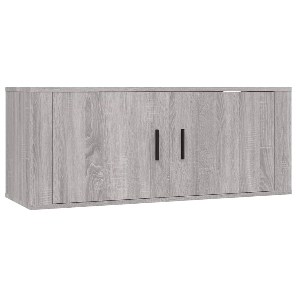 vidaXL 3 Piece TV Cabinet Set Grey Sonoma Engineered Wood