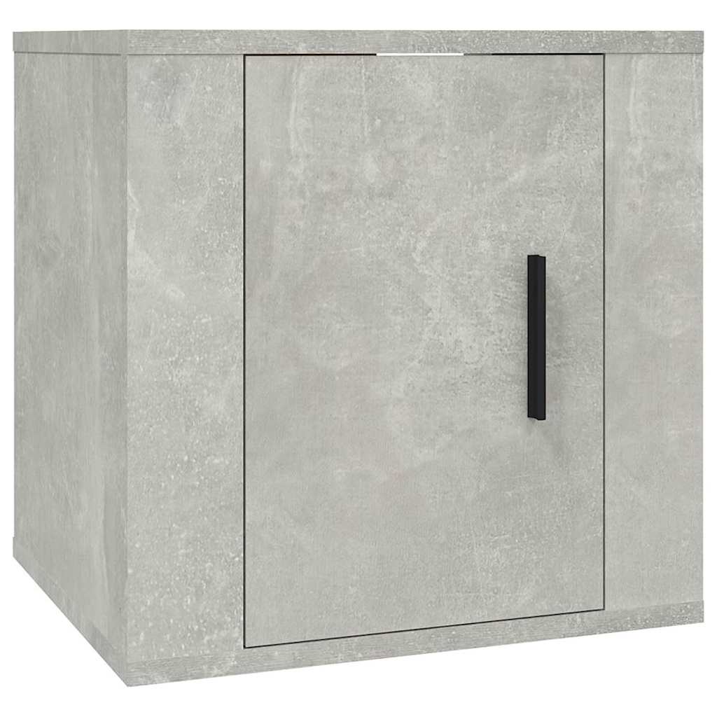 vidaXL 8 Piece TV Cabinet Set Concrete Grey Engineered Wood