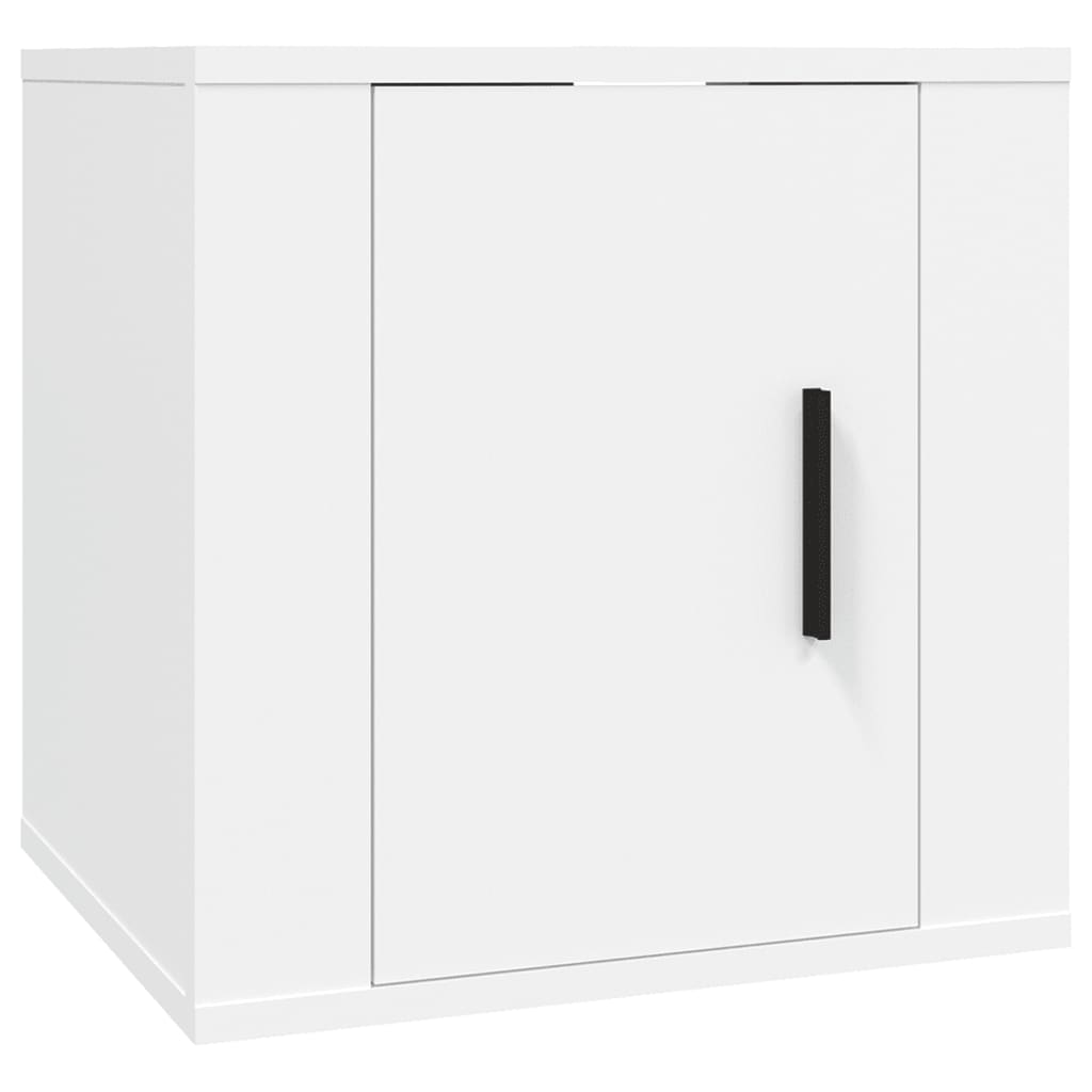 vidaXL 8 Piece TV Cabinet Set White Engineered Wood
