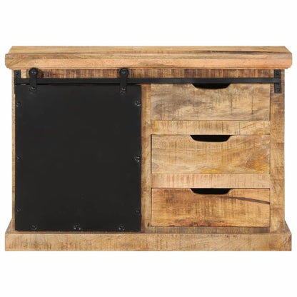 vidaXL Sideboard 80x30x55 cm Solid Rough Wood Mango
