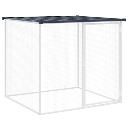 vidaXL Chicken Cage with Roof Anthracite 103x98x90 cm Galvanised Steel