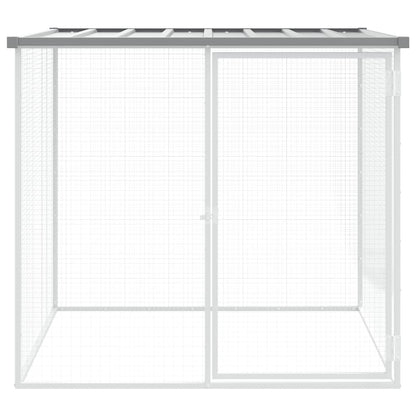 vidaXL Chicken Cage with Roof Light Grey 103x98x90 cm Galvanised Steel