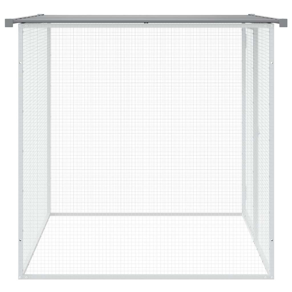 vidaXL Chicken Cage with Roof Light Grey 103x98x90 cm Galvanised Steel