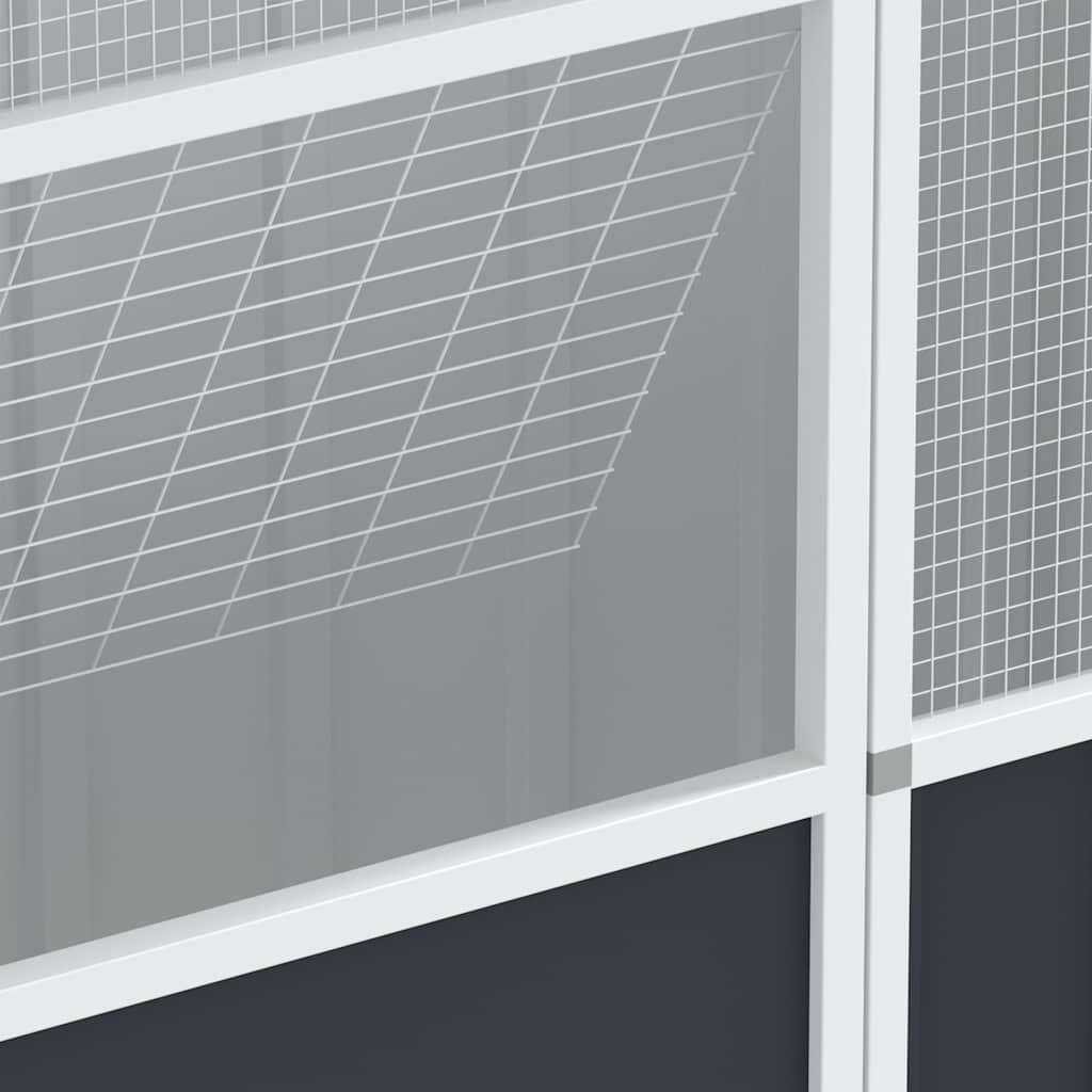 vidaXL Bird Cage Anthracite 115x78x200 cm Galvanised Steel