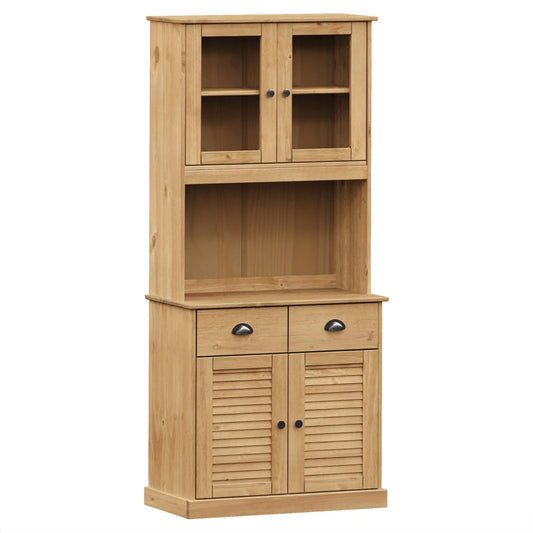 vidaXL Highboard "VIGO" 78x40x175 cm Solid Wood Pine