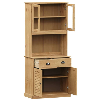 vidaXL Highboard "VIGO" 78x40x175 cm Solid Wood Pine