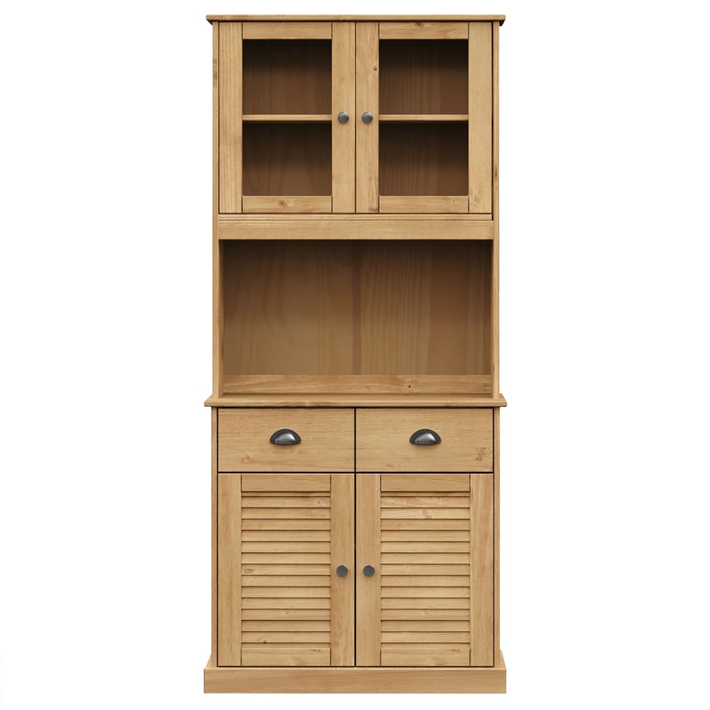vidaXL Highboard "VIGO" 78x40x175 cm Solid Wood Pine