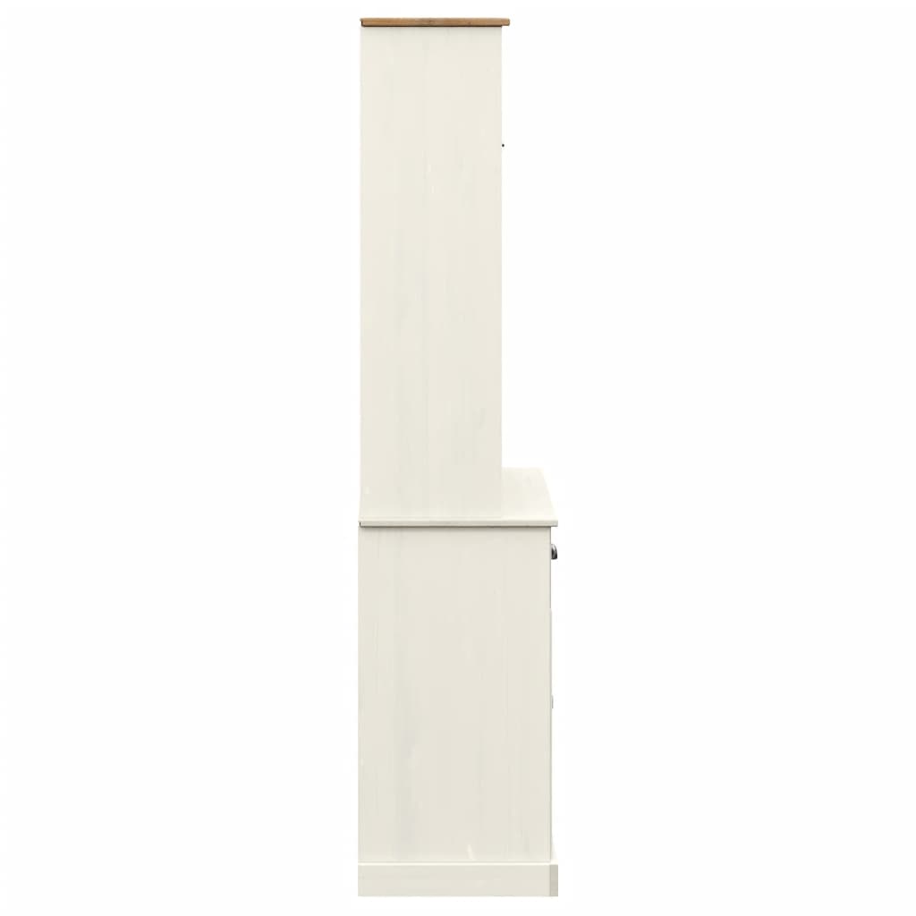vidaXL Highboard VIGO White 78x40x175 cm Solid Wood Pine