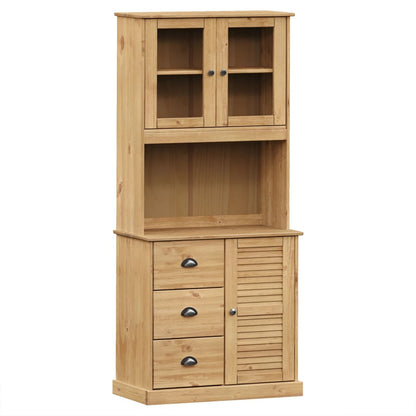 vidaXL Highboard "VIGO" 78x40x175 cm Solid Wood Pine