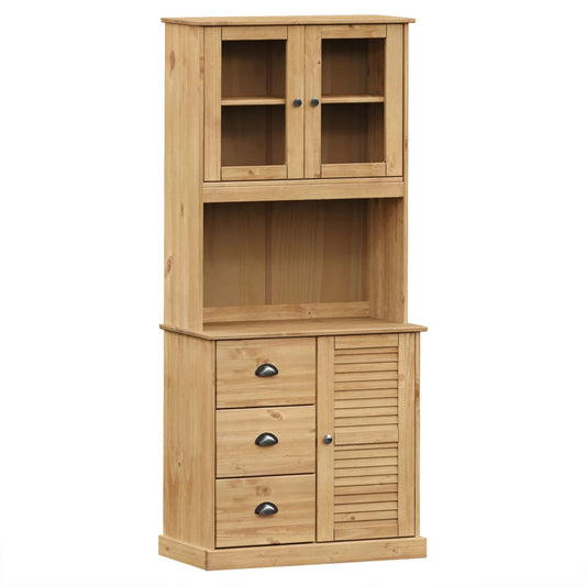 vidaXL Highboard "VIGO" 78x40x175 cm Solid Wood Pine