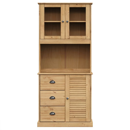 vidaXL Highboard "VIGO" 78x40x175 cm Solid Wood Pine