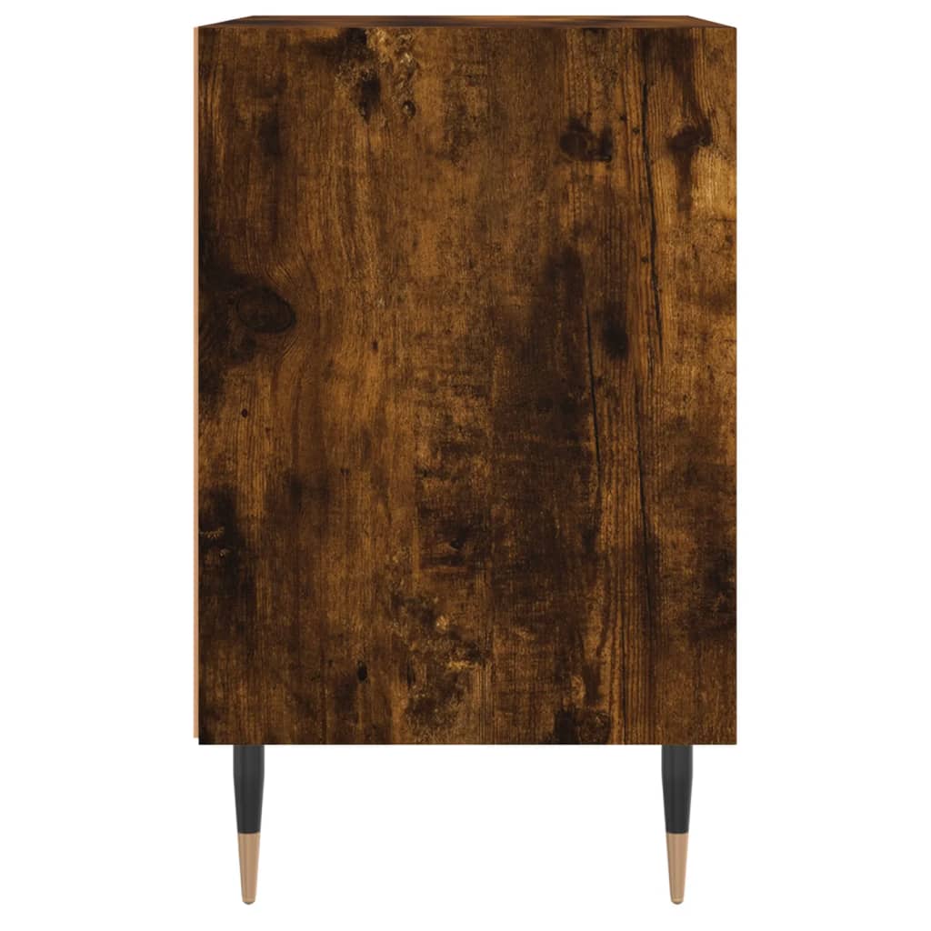 vidaXL Bedside Cabinets 2 pcs Smoked Oak 40x30x50 cm Engineered Wood