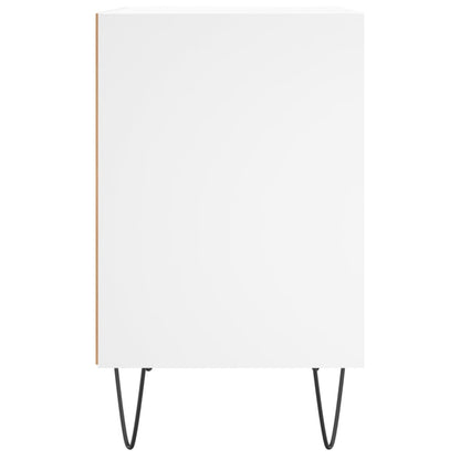 vidaXL Bedside Cabinets 2 pcs White 40x30x50 cm Engineered Wood