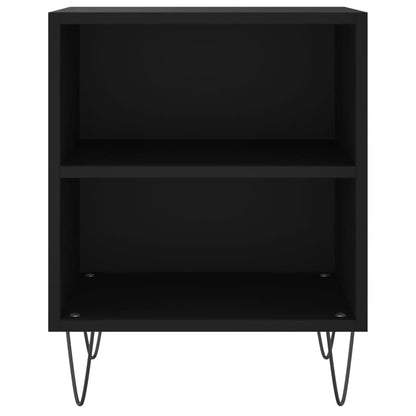 vidaXL Bedside Cabinets 2 pcs Black 40x30x50 cm Engineered Wood