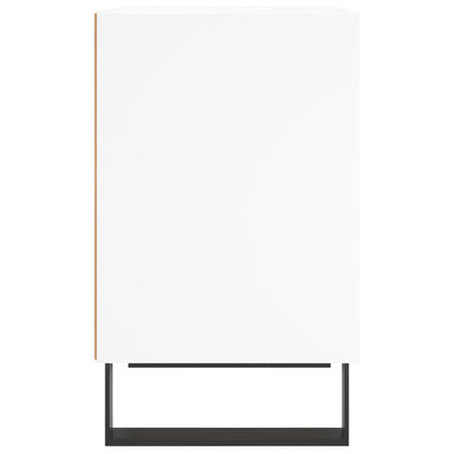 vidaXL Bedside Cabinet White 40x30x50 cm Engineered Wood