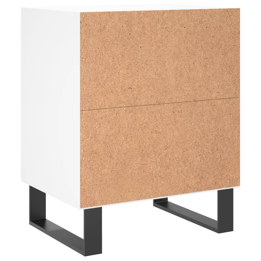 vidaXL Bedside Cabinets 2 pcs White 40x30x50 cm Engineered Wood