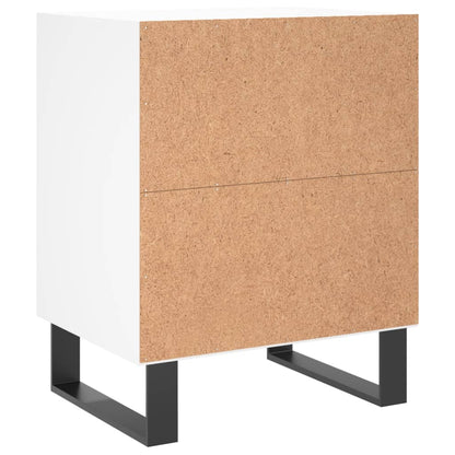 vidaXL Bedside Cabinets 2 pcs White 40x30x50 cm Engineered Wood