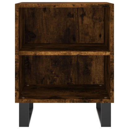 vidaXL Bedside Cabinets 2 pcs Smoked Oak 40x30x50 cm Engineered Wood