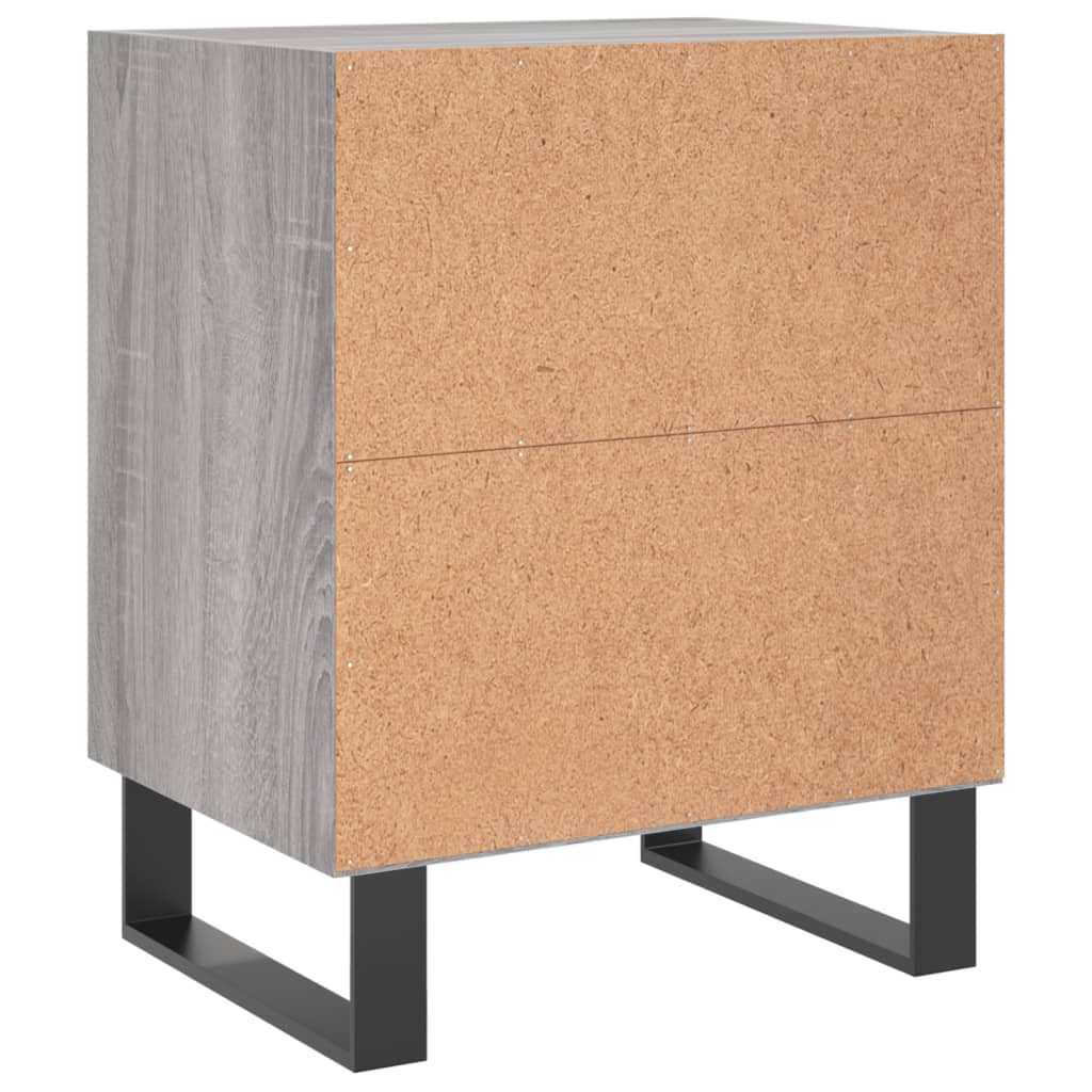 vidaXL Bedside Cabinets 2 pcs Grey Sonoma 40x30x50 cm Engineered Wood
