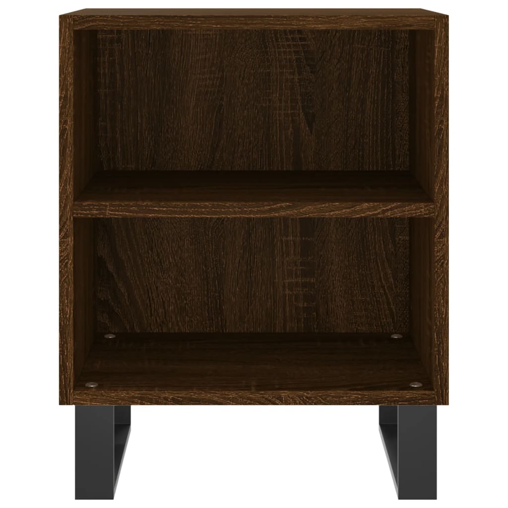 vidaXL Bedside Cabinets 2 pcs Brown Oak 40x30x50 cm Engineered Wood
