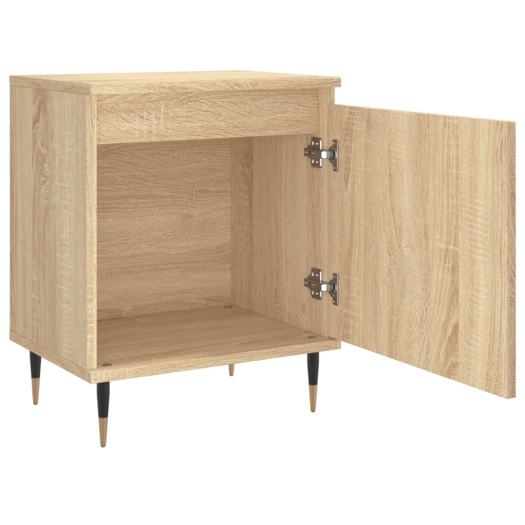 vidaXL Bedside Cabinets 2 pcs Sonoma Oak 40x30x50 cm Engineered Wood
