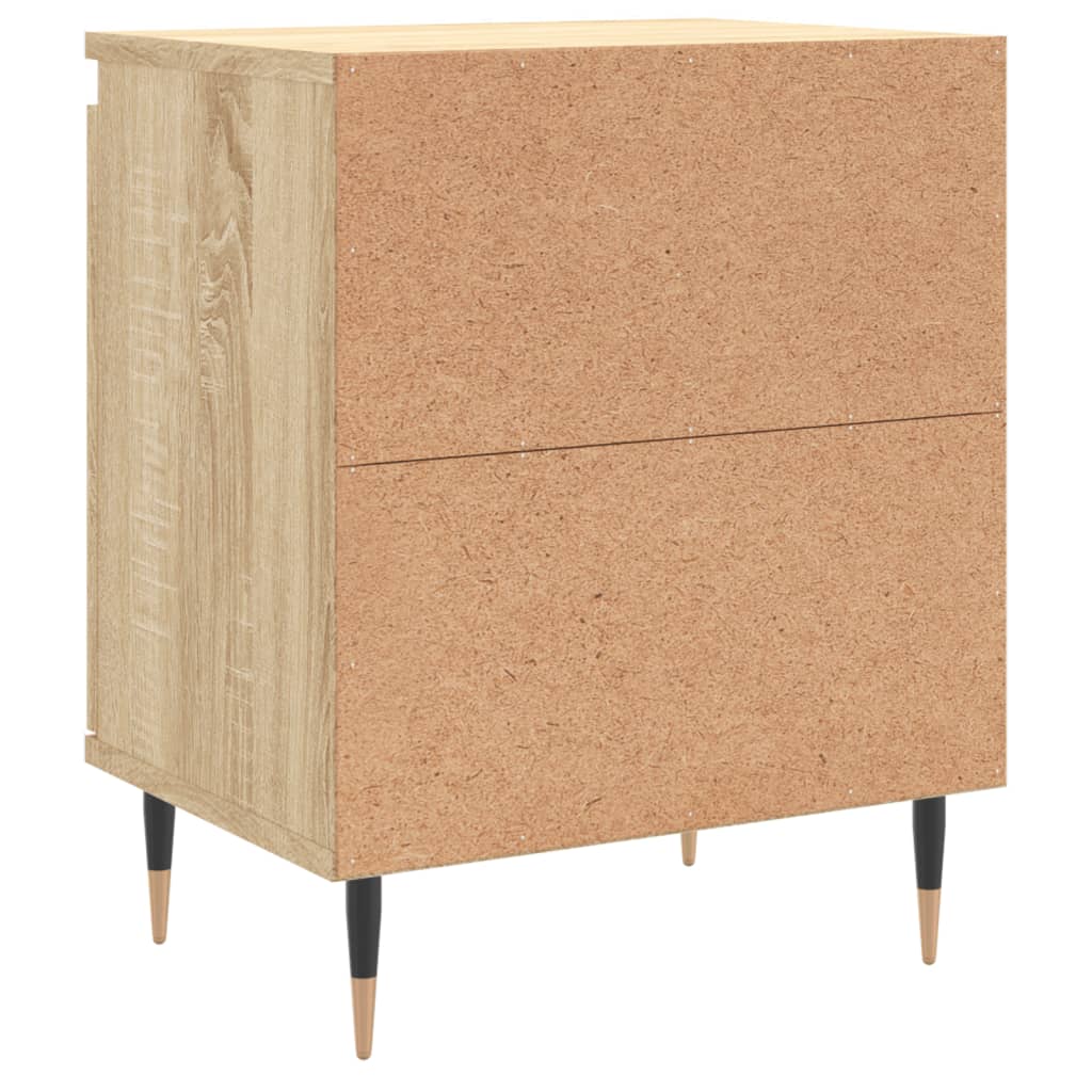 vidaXL Bedside Cabinets 2 pcs Sonoma Oak 40x30x50 cm Engineered Wood