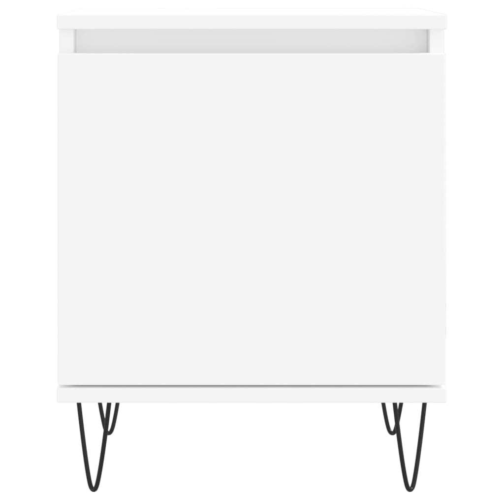 vidaXL Bedside Cabinets 2 pcs White 40x30x50 cm Engineered Wood