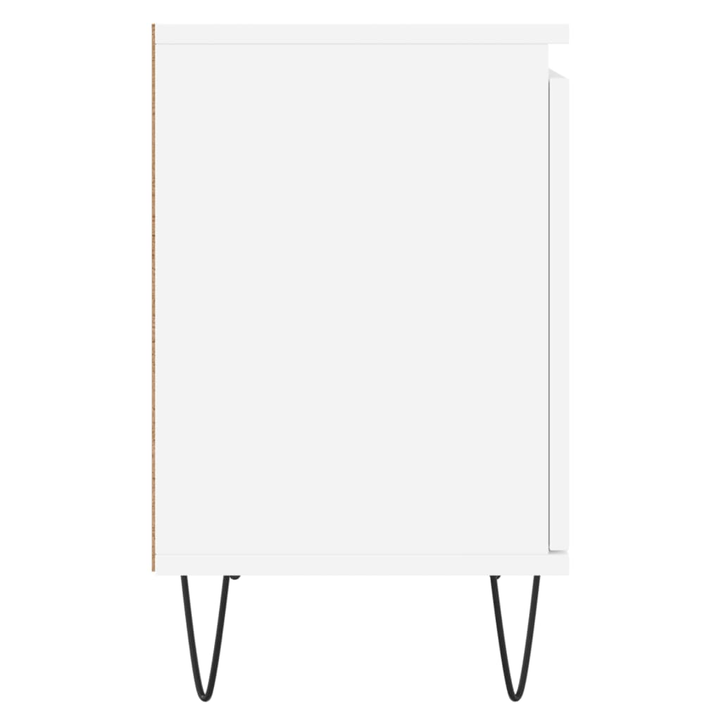 vidaXL Bedside Cabinets 2 pcs White 40x30x50 cm Engineered Wood