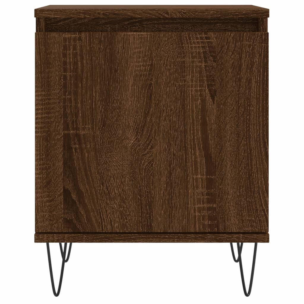 vidaXL Bedside Cabinet Brown Oak 40x30x50 cm Engineered Wood