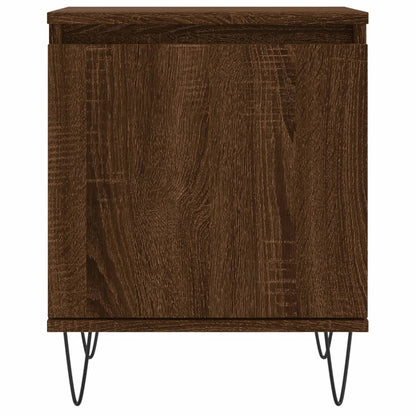 vidaXL Bedside Cabinet Brown Oak 40x30x50 cm Engineered Wood