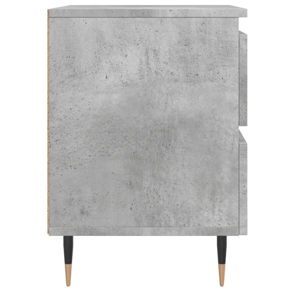 vidaXL Bedside Cabinet Concrete Grey 40x35x50 cm Engineered Wood