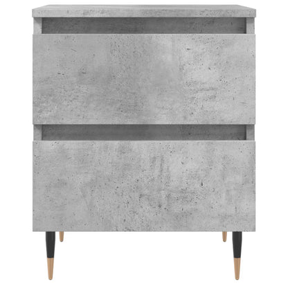 vidaXL Bedside Cabinets 2 pcs Concrete Grey 40x35x50 cm Engineered Wood